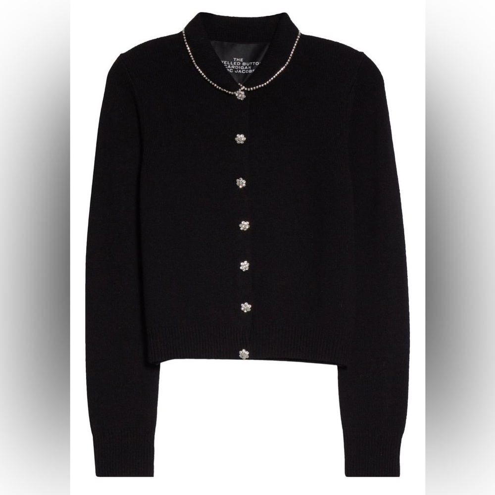 Marc Jacobs Jeweled-Button Knitted Cardigan